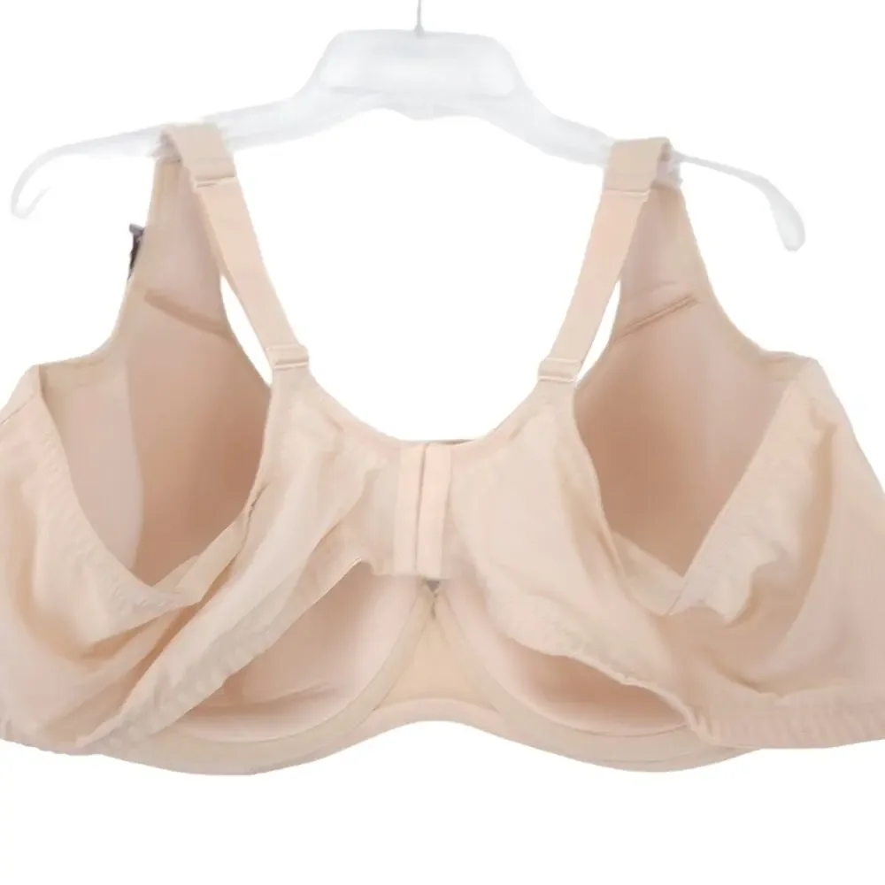 NEW Catherines Intimates Bra 54C, Plunge, Neutral Beige Underwire Bra
